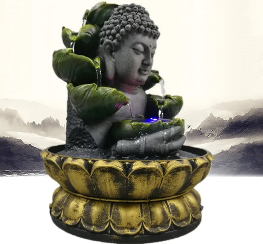 Budda Water Fountain with Led Light.