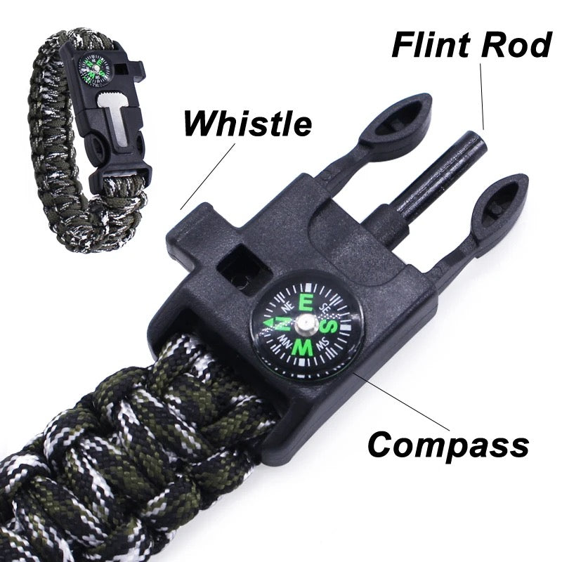 Multifunction Survival 550 LBS Tactical Paracord Bracelet for Outdoor Camping