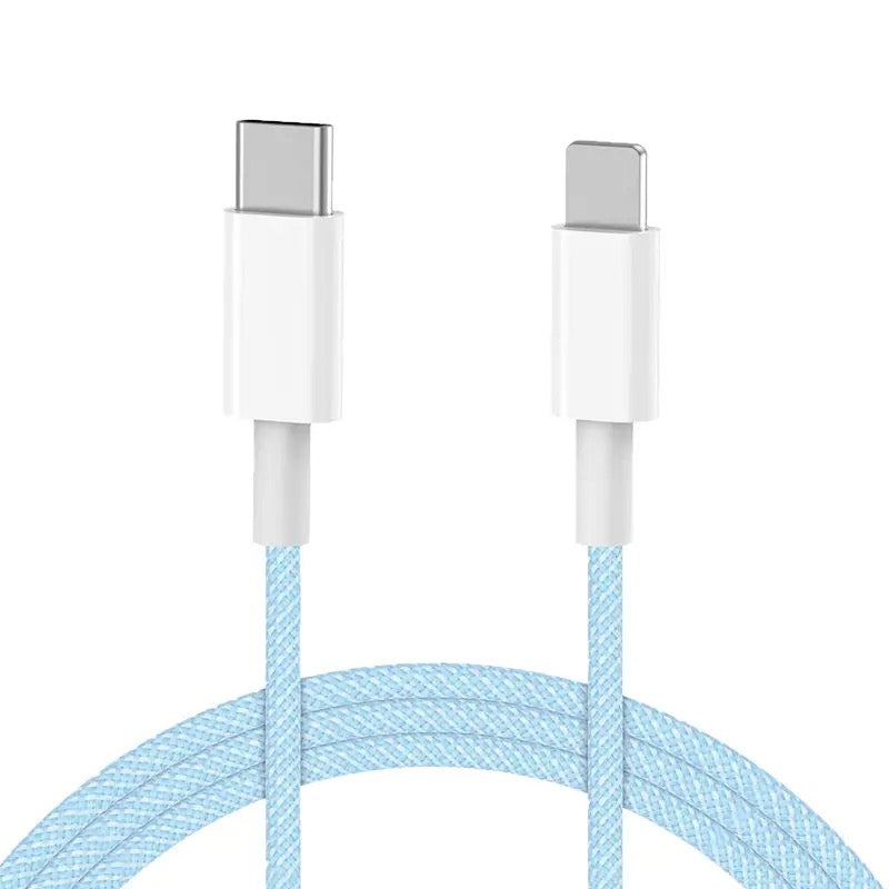 20W Fast Charging Wire Nylon Braided Type-C to Lightning Cable